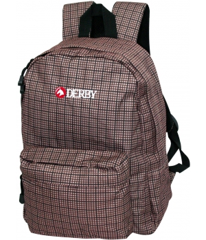 Рюкзак классический *DERBY* коричневвые квадраты
