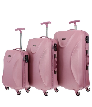 Комплект пластиковых чемоданов MARCH TWIST (40 л,  67 л, 104 л).