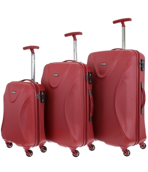 Комплект пластиковых чемоданов MARCH TWIST (40 л,  67 л, 104 л).