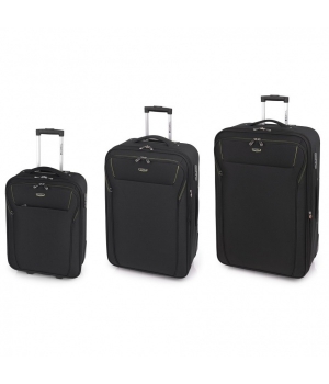 Комплект из 3-х чемоданов Gabol Loira Black (S/M/L) 116501-001.