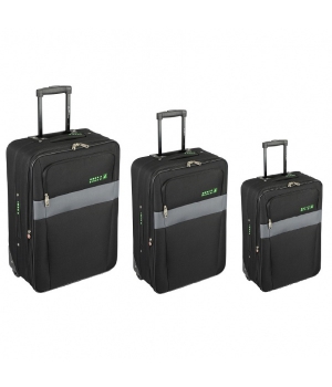 Комплект из 3-х чемоданов Skyflite Domino Black (S/M/L).