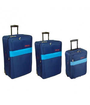 Комплект из 3-х чемоданов Skyflite Domino Blue (S/M/L).